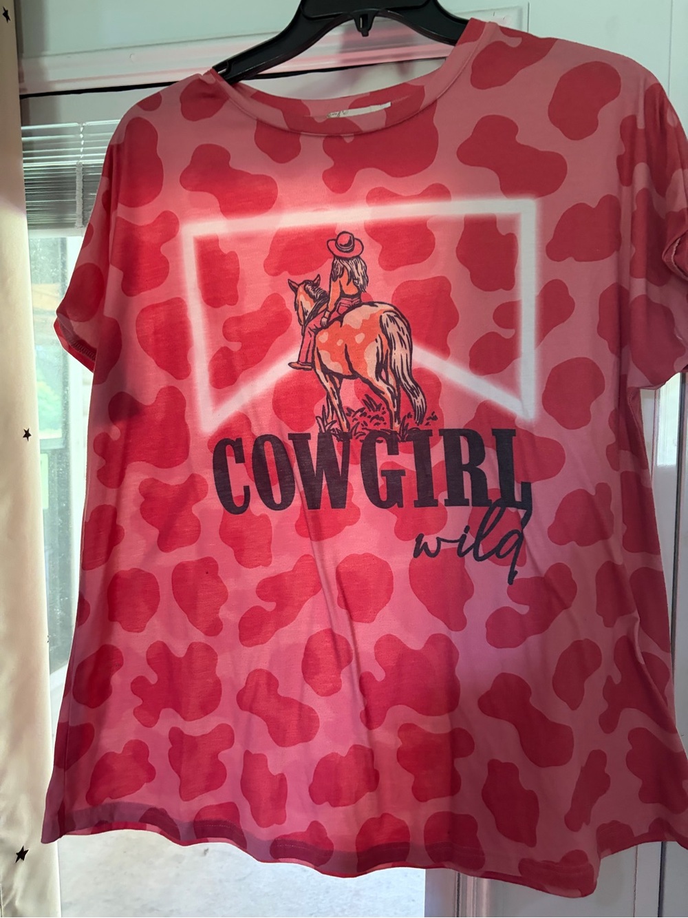 Cowgirl Wild Pink Graphic Short Sleeve Tee